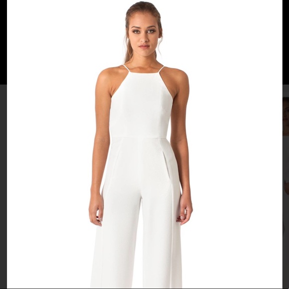 black halo white jumpsuit